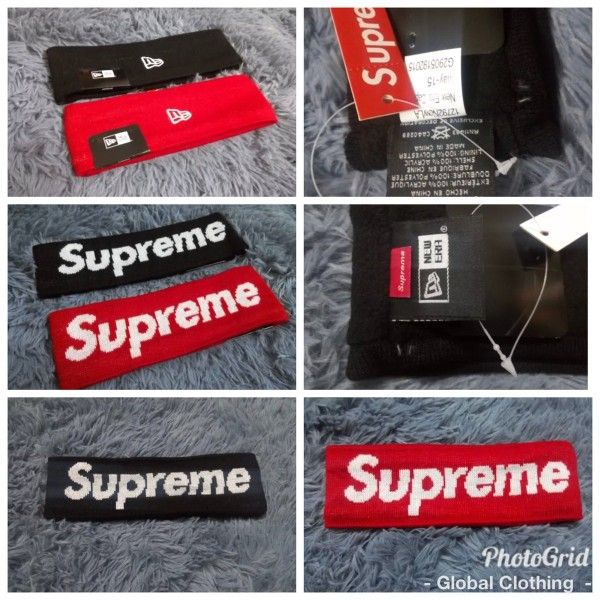 2 New Era Supreme Headbands