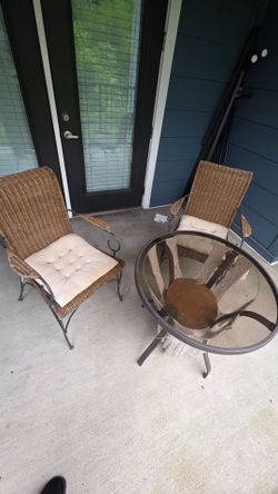 Outside table and chairs
