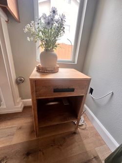 Matching Wood Nightstands / End Tables – Set of 2