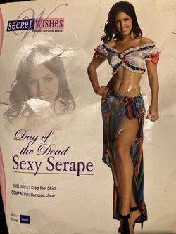 Day of the Dead Sexy Serape Costume Size Small