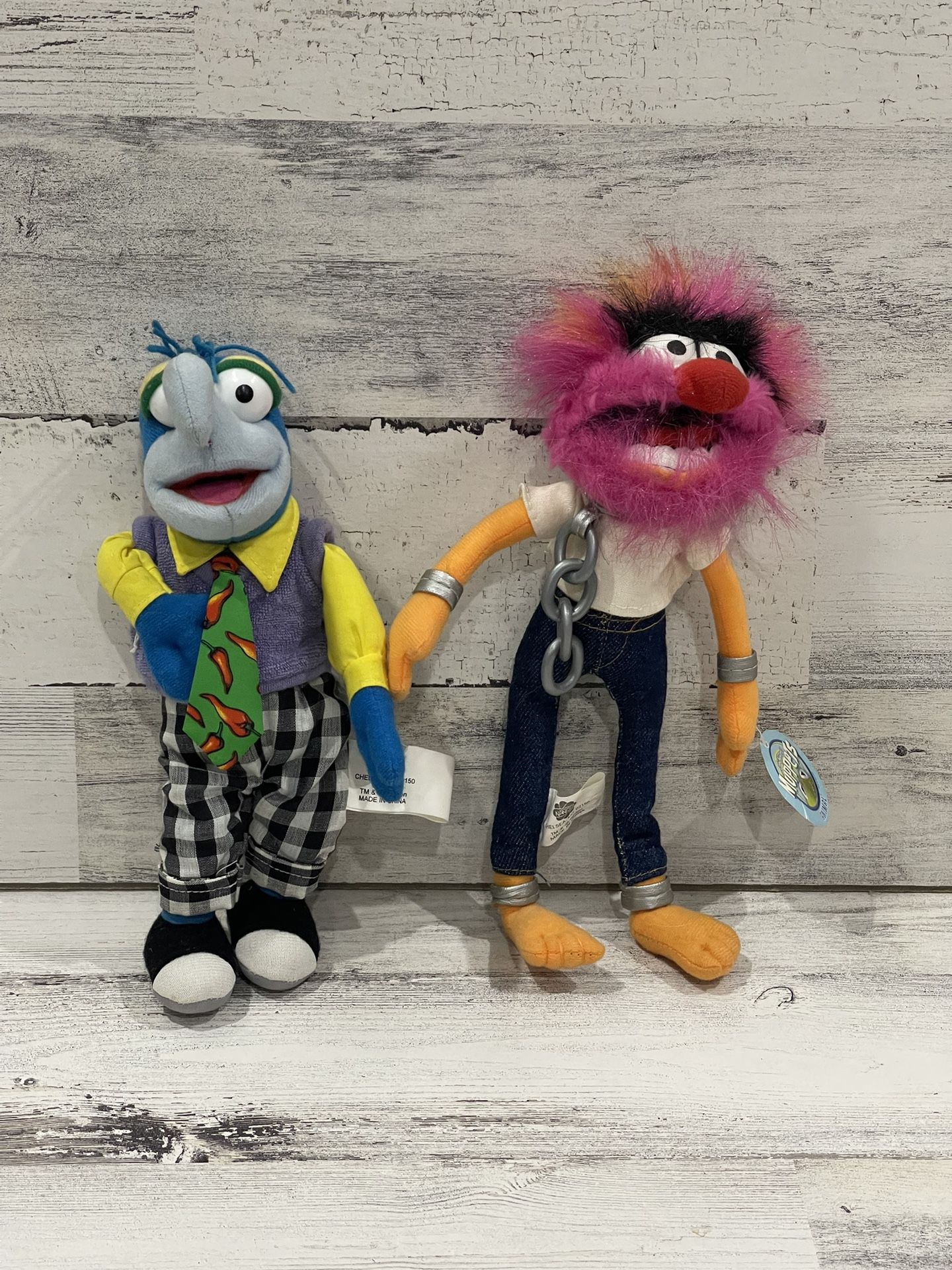 Vintage Jim Henson Muppets NWT Gonzo Chili Pepper Tie & Drummer Animal Nanco