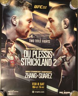 UFC 312 Poster