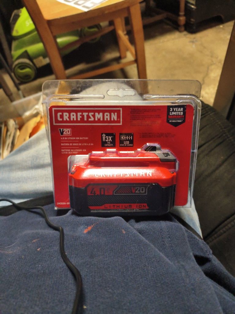 20v 4.0 Ah Craftsman Battery