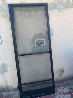 Aluminum Screen Door With Metal Kick Plate