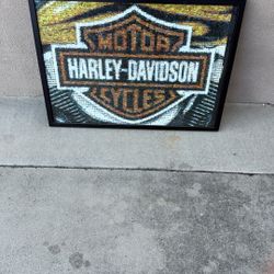 Harley Davidson Framed Puzzle