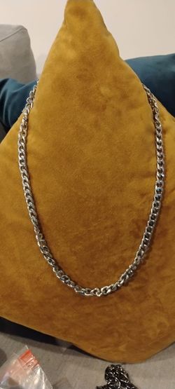 Silver Curb Link Chain Necklace