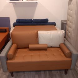Leather Couch Mix Colors