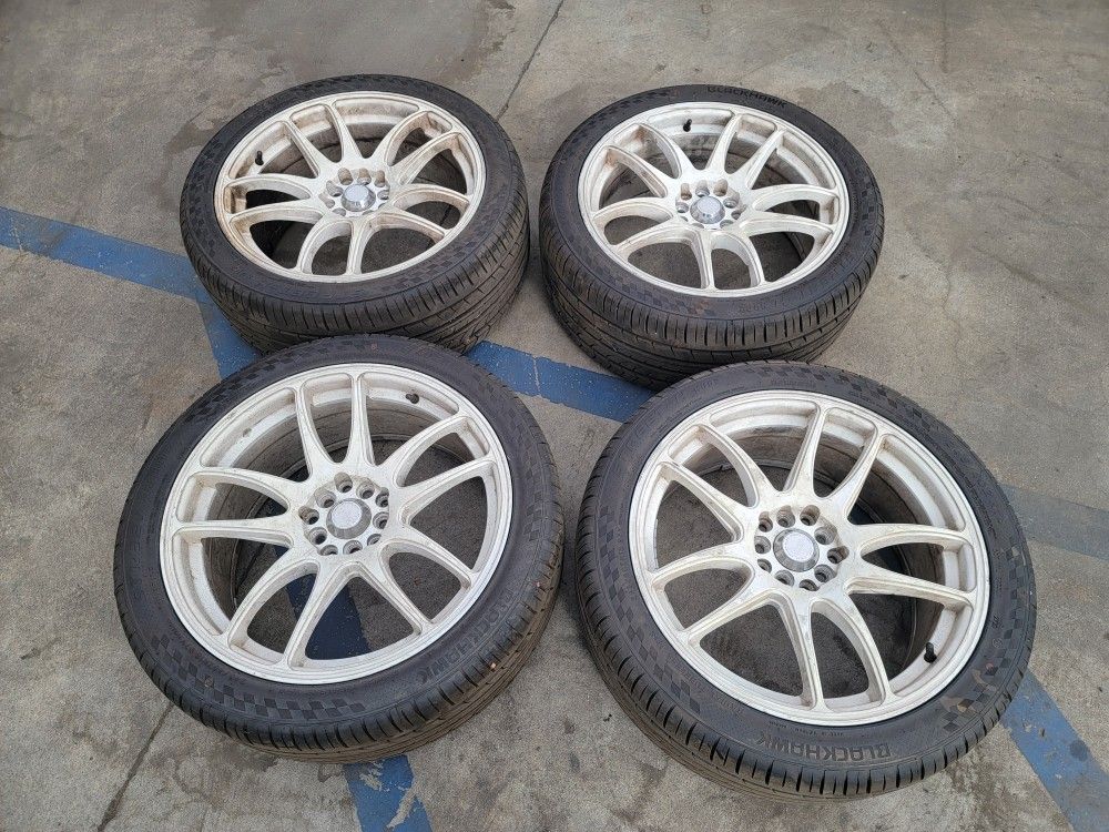 2004 SUBARU IMPREZA WRX STI WHITE WHEEL