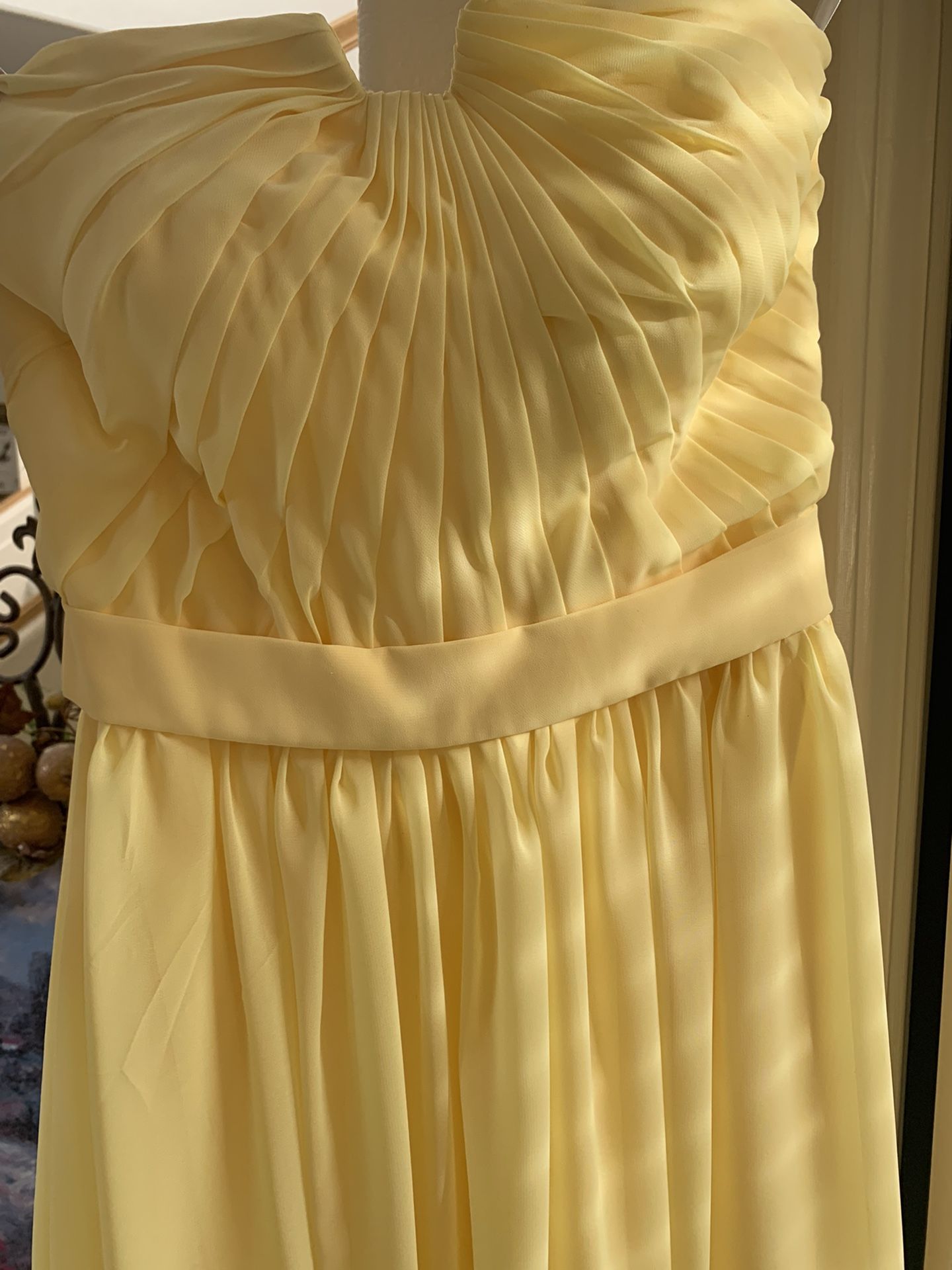 Sleeveless Yellow Long Dress - Size 6