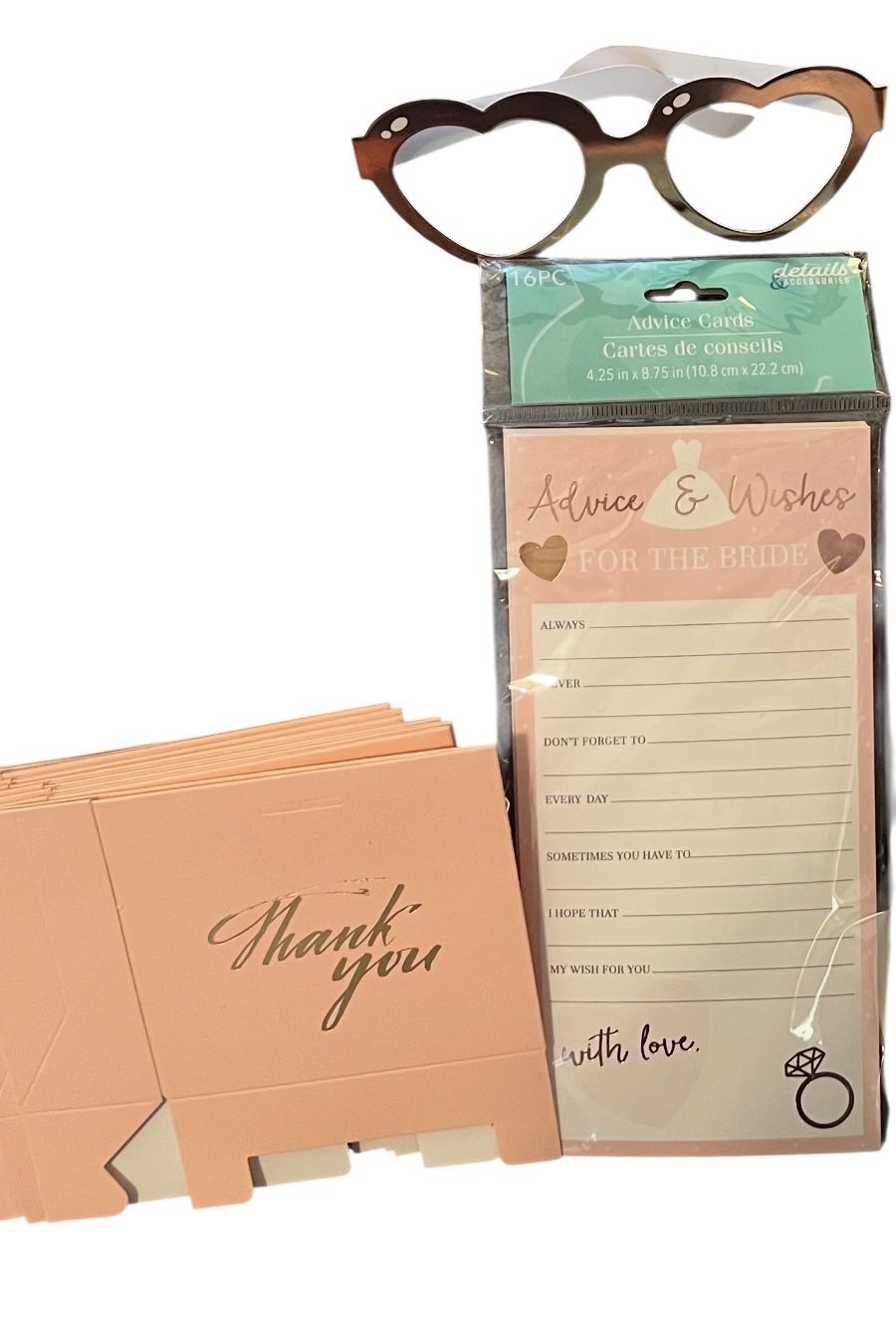 Bridal Shower Items-Advice for the Bride Pack, Favor Boxes