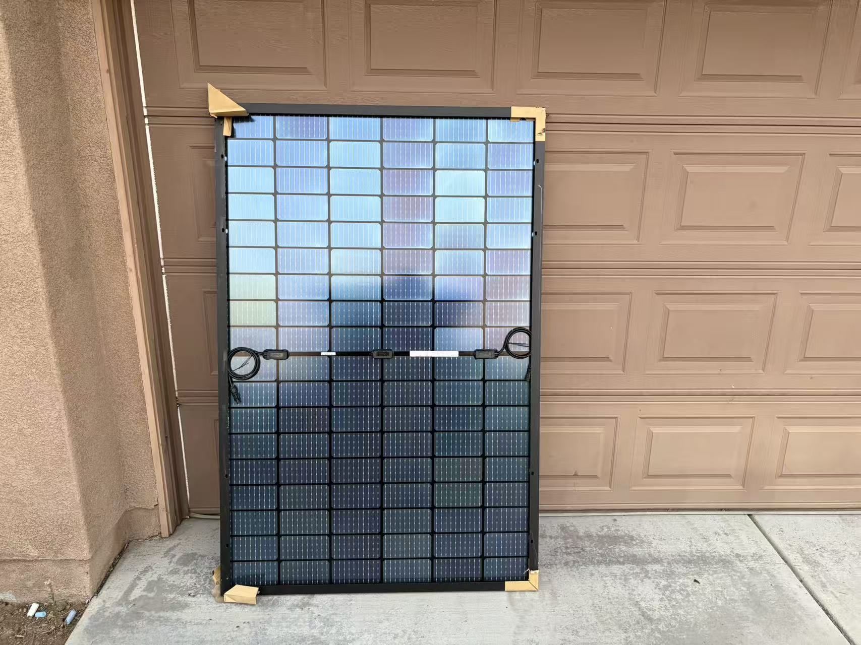 Bifacial 400 Watts 10BB Mono Solar Panel, All Black Frame Monocrystalline Technology Works with 12/24 Volts Charger for RV Camping Home Boat Marine Of