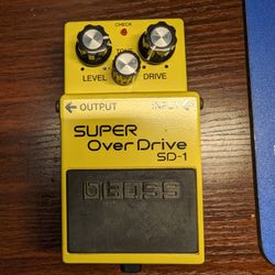 Used BOSS Super Overdrive SD-1 Guitar Effect Pedal