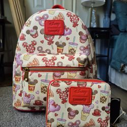 Loungefly Backpack Minnie And Mickey Treats 