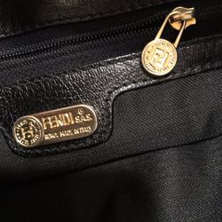 Black Leather Crossbody Bag Fendi