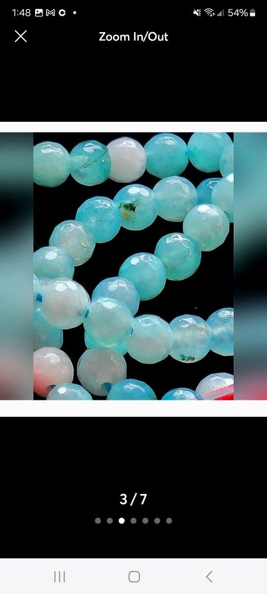 30pcs. 4mm Faceted Brazilian Aquamarine Round Gems Loose Beads