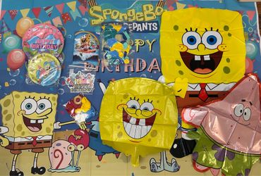 Spongebob Squarepants Birthday Party Supplies Set