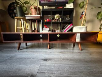 Mid-Century Modern Wood TV Stand