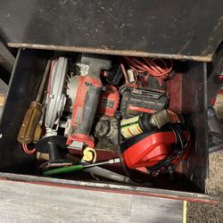 Tool Box With Tools 