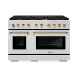 ZLINE 48” Professional Range – Autograph Edition with Champagne Bronze Accents