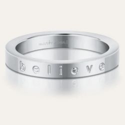MantraBand Believe Ring Size 7 Stainless Steel