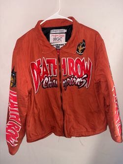 L ORANGE BOMBER JACKET (VINTAGE)