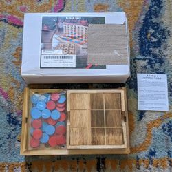 Glintoper Tic Tac Toe & 4 in a Row Tables Game Set