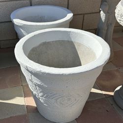 New Flower Pots Made Out Of Cement Perfect Gift 