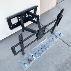 (NEW) $39 Full Motion 37-75 Inches TV Wall Mount Bracket Dual Arms Swivel Tilts Max 110lbs