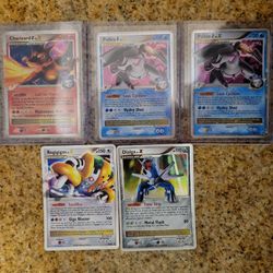 Pokemon Cards - Charizard G Lv X, Palkia G Lv X (2), Dialga Lv X