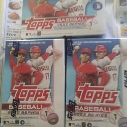 3 , Boxes Of Topps, 2022 Baseball Cards. Factory Sealed.