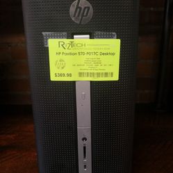 HP Pavilion 570-P017C Desktop - Intel Core i5-7400, 8GB RAM, 250GB SSD, Windows 11