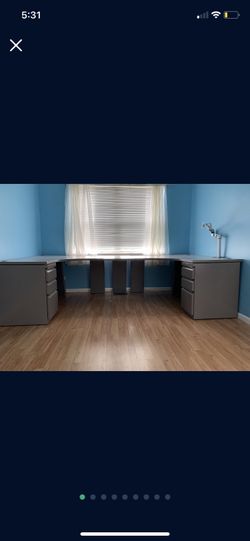 Large Metal Desk