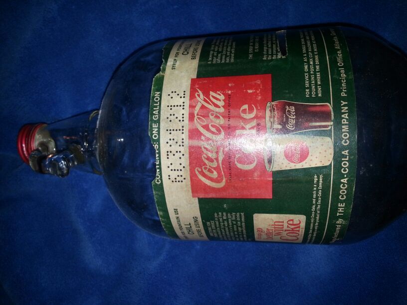 Old coke syrup bottle