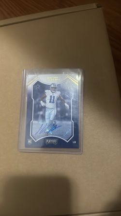 Playoff RC Autograph Football Card Dallas Cowboys LB #11