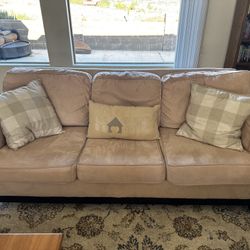 Suede Couch Set
