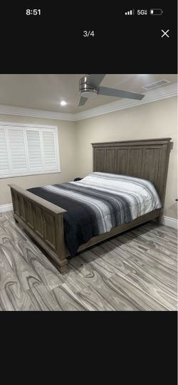 California King bed and dresser
