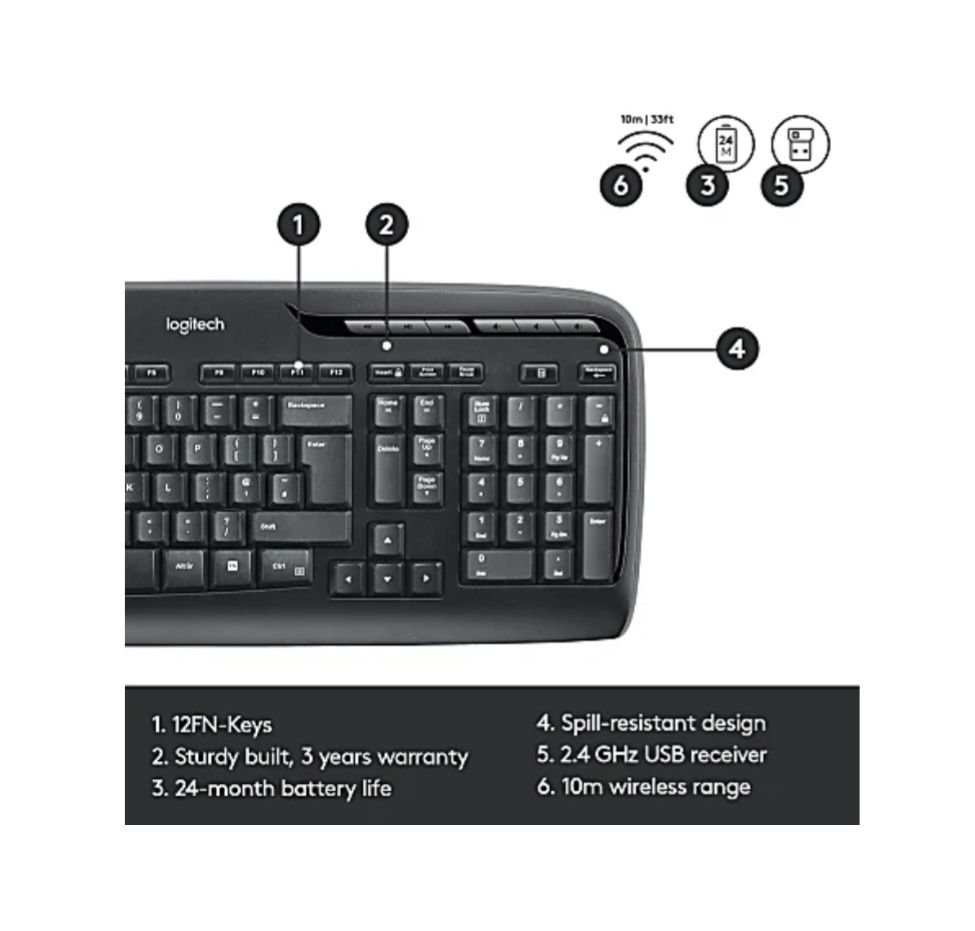 New Logitech Wireless Keyboard Inbox