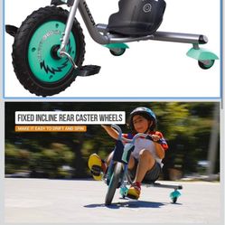 Razor RipRider 360 Mini, 360 Degrees Spinning Caster Trike, Dual Inclined Rear Casters for Easy Spin