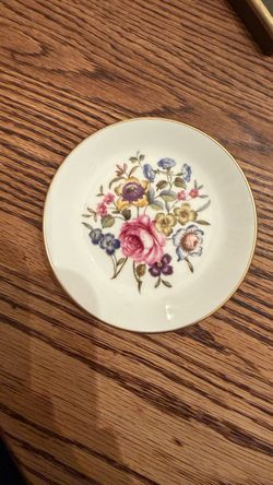 VINTAGE Pin Ring Dish Royal Worcester Fine Bone China Floral Trinket England