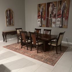 Spectacular Dining  Set With 6 Chairs