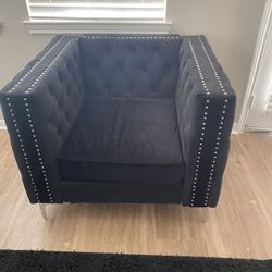 3 Piece Black Couch Set