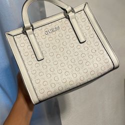 Guess White Purse