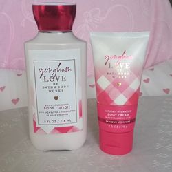 Gingham Love Body Lotion And Cream 