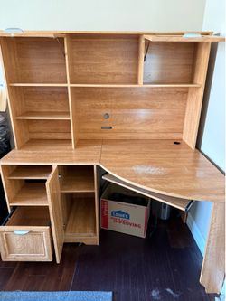 FREE Corner Desk with Hutch