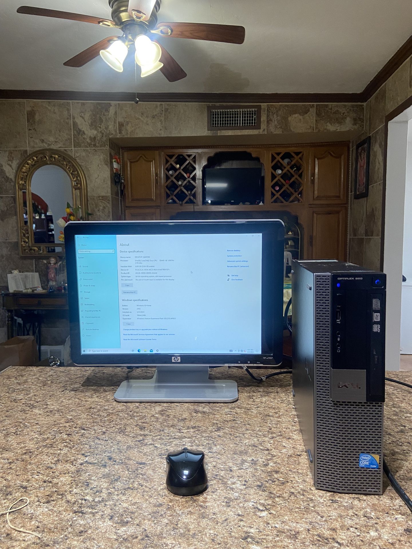 Dell OptiPlex 960 SFF Desktop Core 2 Duo 2.9GHz Processor 4GB Ram INCLUDING MONITOR