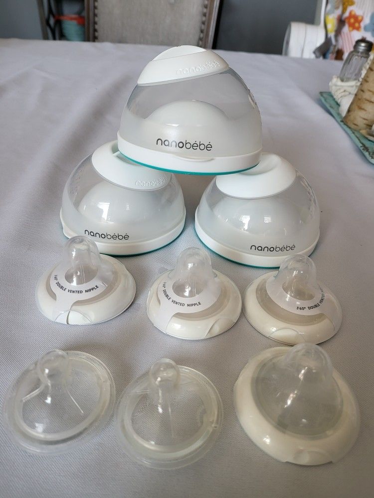 3 Nanobebe Bottle And Microwave Steam Sterilizer
