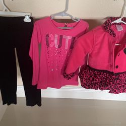 Girls Outfit 3 Pieces , Size 6 