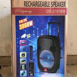 Bluetooth Speaker - Rechargeable 