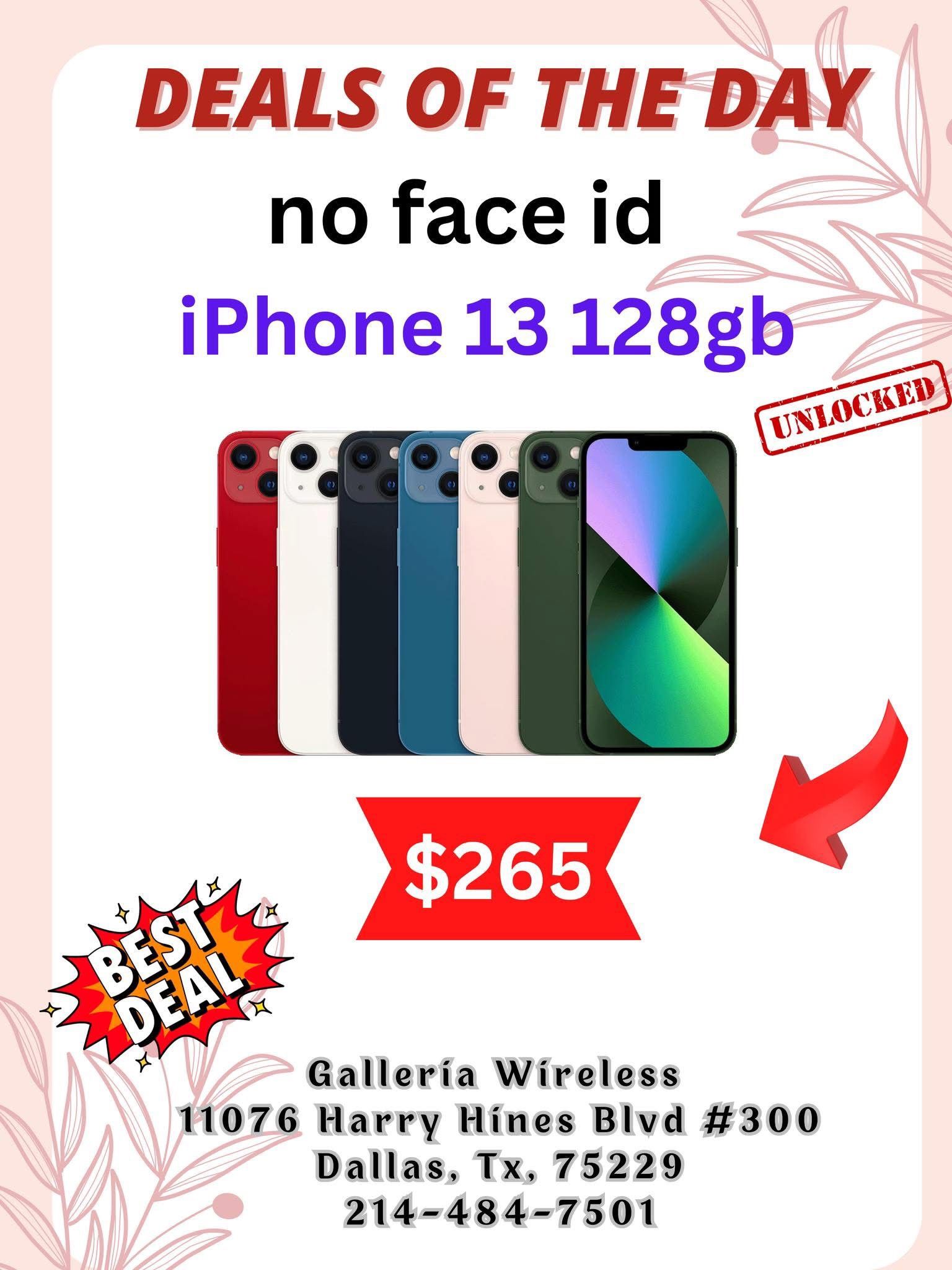 iPhone 13 128gb. No Face ID 