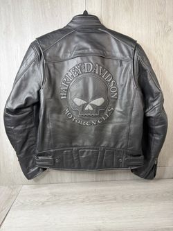 Harley-davidson Reflective Willie G Skull Leather Jacket 98099-07VM Men'S L (A1D032697)